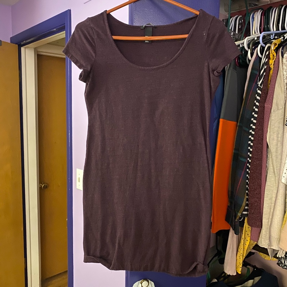 Purple/ maroon body con dress